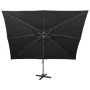 Garden cantilever umbrella with double black cover 400x300 cm by , Umbrellas - Ref: Foro24-312377, Price: 309,05 €, Discount: %