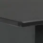 Garden dining table made of black steel and glass, 190x90x74 cm. by , Garden tables - Ref: Foro24-313111, Price: 221,30 €, Di...