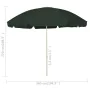 Grüner Strandsonnenschirm 300 cm von , Sonnenschirme - Ref: Foro24-314709, Preis: 36,80 €, Rabatt: %