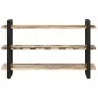 Sideboard with 3 shelves made of solid recycled wood 120x40x75 cm by , Sideboards - Ref: Foro24-321070, Price: 249,93 €, Disc...