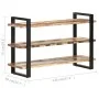 Sideboard with 3 shelves made of solid recycled wood 120x40x75 cm by , Sideboards - Ref: Foro24-321070, Price: 249,93 €, Disc...