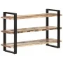 Sideboard with 3 shelves made of solid recycled wood 120x40x75 cm by , Sideboards - Ref: Foro24-321070, Price: 249,93 €, Disc...