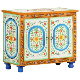 Hand-painted solid mango wood sideboard 70x35x60 cm by , Sideboards - Ref: Foro24-321665, Price: 183,82 €, Discount: %