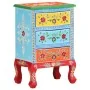 Hand-painted solid mango wood bedside table 40x30x60 cm by , Nightstands - Ref: Foro24-321667, Price: 127,22 €, Discount: %
