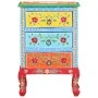 Hand-painted solid mango wood bedside table 40x30x60 cm by , Nightstands - Ref: Foro24-321667, Price: 127,22 €, Discount: %