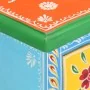 Hand-painted solid mango wood bedside table 40x30x60 cm by , Nightstands - Ref: Foro24-321667, Price: 127,22 €, Discount: %
