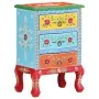 Hand-painted solid mango wood bedside table 40x30x60 cm by , Nightstands - Ref: Foro24-321667, Price: 127,22 €, Discount: %