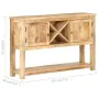 Rough mango wood sideboard 120x30x76 cm by , Sideboards - Ref: Foro24-321788, Price: 306,65 €, Discount: %