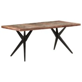 Solid recycled wood dining table 180x90x76 cm by , Kitchen and dining tables - Ref: Foro24-323570, Price: 326,60 €, Discount: %