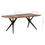 Massiver Esstisch aus recyceltem Holz 180x90x76 cm von , Küchen- und Esstische - Ref: Foro24-323570, Preis: 326,57 €, Rabatt: %
