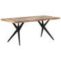 Solid recycled wood dining table 180x90x76 cm by , Kitchen and dining tables - Ref: Foro24-323570, Price: 326,60 €, Discount: %