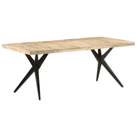 Esstisch aus grobem Mangoholz 200x90x76 cm von , Küchen- und Esstische - Ref: Foro24-323572, Preis: 407,20 €, Rabatt: %