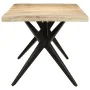 Rough mango wood dining table 200x90x76 cm by , Kitchen and dining tables - Ref: Foro24-323572, Price: 407,20 €, Discount: %
