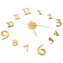 Reloj 3D de pared con diseño moderno dorado 100 cm XXL de , Relojes de pared - Ref: Foro24-325151, Precio: 25,18 €, Descuento: %