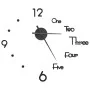 3D wall clock with modern black design 100 cm XXL by , Wall clocks - Ref: Foro24-325153, Price: 25,14 €, Discount: %