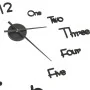 3D wall clock with modern black design 100 cm XXL by , Wall clocks - Ref: Foro24-325153, Price: 25,14 €, Discount: %