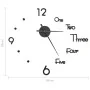 3D wall clock with modern black design 100 cm XXL by , Wall clocks - Ref: Foro24-325153, Price: 25,14 €, Discount: %