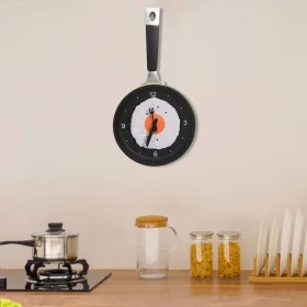 325164 Wall Clock with Fried Egg Pan Design 18.8 cm by , Wall clocks - Ref: Foro24-325164, Price: 21,11 €, Discount: %
