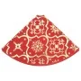 Luxury Christmas tree skirt with red fabric stocking 150 cm by , Christmas tree footmuff - Ref: Foro24-330277, Price: 23,44 €...
