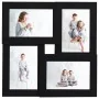 Fotocollage-Rahmen für 4 Fotos (13x18 cm) in Schwarz aus MDF. von , Bilderrahmen - Ref: Foro24-332775, Preis: 18,50 €, Rabatt: %