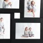 Fotocollage-Rahmen für 4 Fotos (13x18 cm) in Schwarz aus MDF. von , Bilderrahmen - Ref: Foro24-332775, Preis: 18,50 €, Rabatt: %
