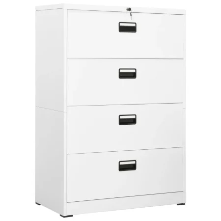 White steel filing cabinet 90x46x134 cm by , Filing cabinets - Ref: Foro24-336294, Price: 443,04 €, Discount: %