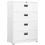 White steel filing cabinet 90x46x134 cm by , Filing cabinets - Ref: Foro24-336294, Price: 443,04 €, Discount: %