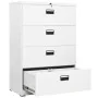 White steel filing cabinet 90x46x134 cm by , Filing cabinets - Ref: Foro24-336294, Price: 443,04 €, Discount: %