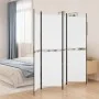 Biombo divisor de 4 paneles de tela blanco 200x180 cm de , Divisores de ambientes - Ref: Foro24-350214, Precio: 42,60 €, Desc...