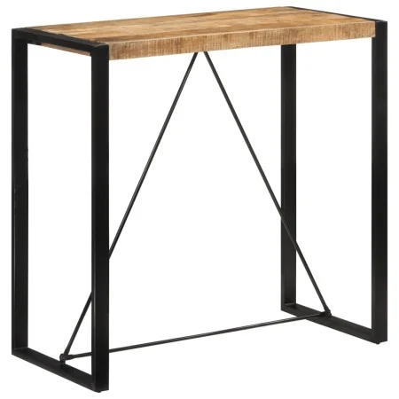 High bar table made of solid rough mango wood 110x55x110 cm by , Kitchen and dining tables - Ref: Foro24-351717, Price: 163,6...