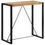 High bar table made of solid rough mango wood 110x55x110 cm by , Kitchen and dining tables - Ref: Foro24-351717, Price: 163,6...