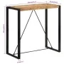 High bar table made of solid rough mango wood 110x55x110 cm by , Kitchen and dining tables - Ref: Foro24-351717, Price: 163,6...