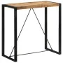 High bar table made of solid rough mango wood 110x55x110 cm by , Kitchen and dining tables - Ref: Foro24-351717, Price: 163,6...