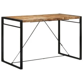 Solid mango wood bar table, rough finish, 175x90x110 cm by , Kitchen and dining tables - Ref: Foro24-351720, Price: 273,69 €,...