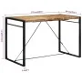 Solid mango wood bar table, rough finish, 175x90x110 cm by , Kitchen and dining tables - Ref: Foro24-351720, Price: 273,69 €,...