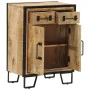 Sideboard with 2 drawers, iron and solid mango wood, 53x31x72 cm. by , Sideboards - Ref: Foro24-352038, Price: 236,83 €, Disc...