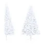 Half Christmas tree with white lights and balls 120 cm by , Christmas trees - Ref: Foro24-3077485, Price: 76,74 €, Discount: %