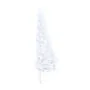 Half Christmas tree with white lights and balls 120 cm by , Christmas trees - Ref: Foro24-3077485, Price: 76,74 €, Discount: %