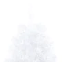 Medio árbol de Navidad con luces y bolas blanco 120 cm de , Arboles de navidad - Ref: Foro24-3077485, Precio: 76,70 €, Descue...