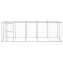 Perrera de exterior de acero galvanizado con techo 12,1 m² de , Casetas y cercados para perros - Ref: Foro24-3082304, Precio:...