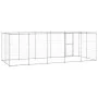 Außengehege aus verzinktem Stahl mit einem Dach, 12,1 m². von , Hundehütten und Zäune - Ref: Foro24-3082304, Preis: 512,62 €,...