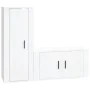TV-Möbel-Set, 2-teilig, aus glänzend weiß lackiertem Sperrholz. von , TV-Möbel - Ref: Foro24-3188728, Preis: 108,83 €, Rabatt: %