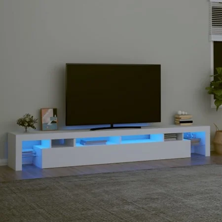 TV-Möbel mit LED-Lichtern in Weiß, 260x36,5x40 cm. von , TV-Möbel - Ref: Foro24-3152778, Preis: 195,91 €, Rabatt: %