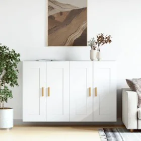 Wandschränke 2 Stück aus weißem Ingenieurholz von , Sideboards - Ref: Foro24-3197977, Preis: 144,99 €, Rabatt: %