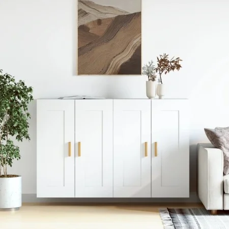 Wandschränke 2 Stück aus weißem Ingenieurholz von , Sideboards - Ref: Foro24-3197977, Preis: 144,99 €, Rabatt: %