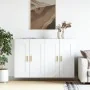 Wall cabinets 2 units engineered wood white by , Sideboards - Ref: Foro24-3197977, Price: 144,99 €, Discount: %