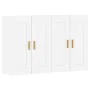 Wall cabinets 2 units engineered wood white by , Sideboards - Ref: Foro24-3197977, Price: 144,99 €, Discount: %