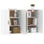 Wall cabinets 2 units engineered wood white by , Sideboards - Ref: Foro24-3197977, Price: 144,99 €, Discount: %