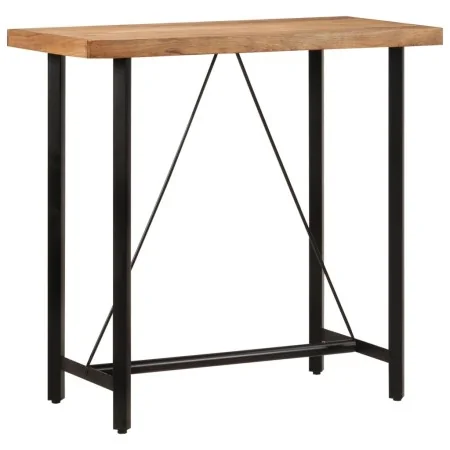 Tall iron and solid acacia wood high table 110x55x107 cm by , Kitchen and dining tables - Ref: Foro24-356370, Price: 246,60 €...