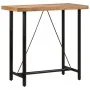 Tall iron and solid acacia wood high table 110x55x107 cm by , Kitchen and dining tables - Ref: Foro24-356370, Price: 246,60 €...